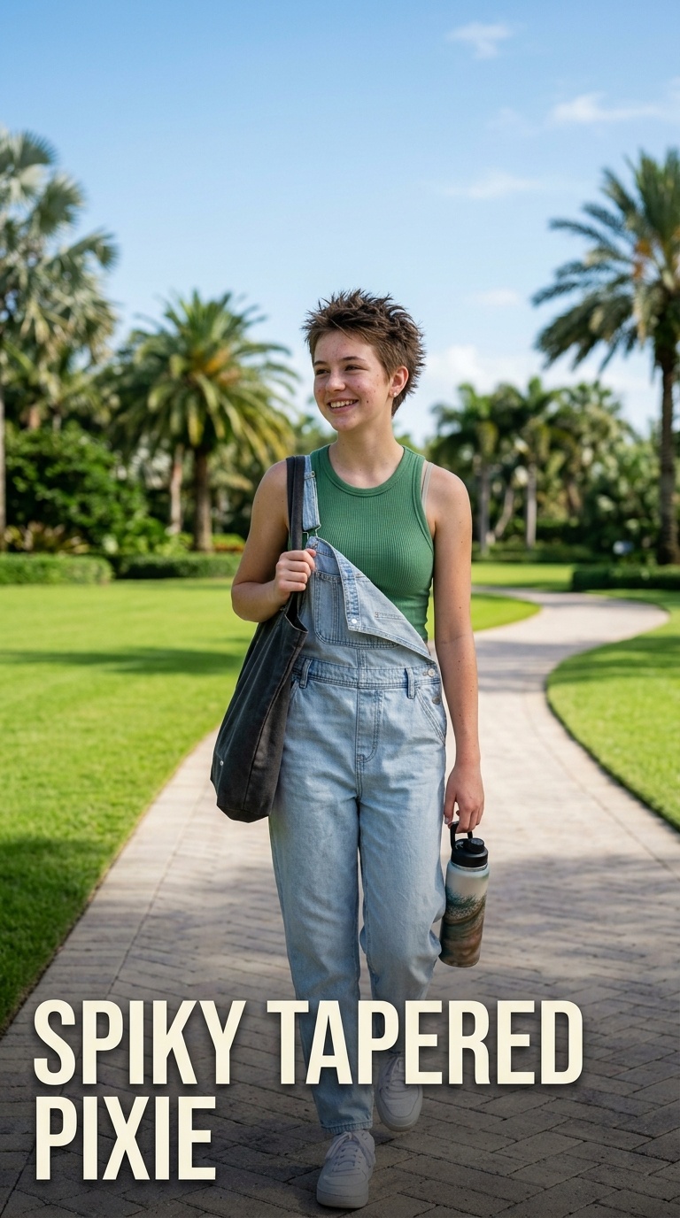 Spiky Tapered Pixie