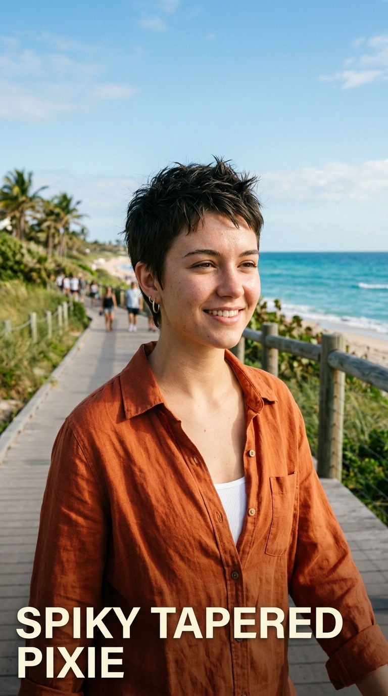 Spiky Tapered Pixie