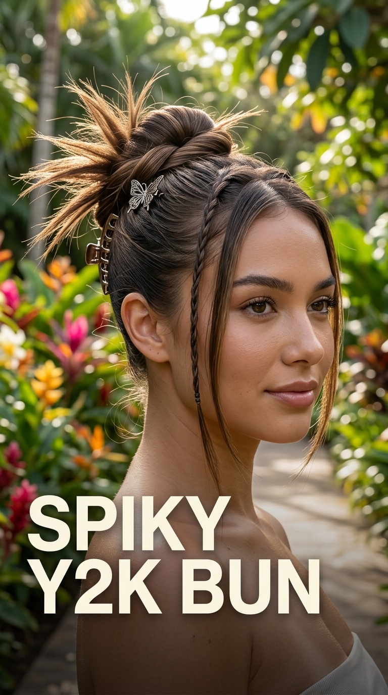 Spiky Y2K Bun