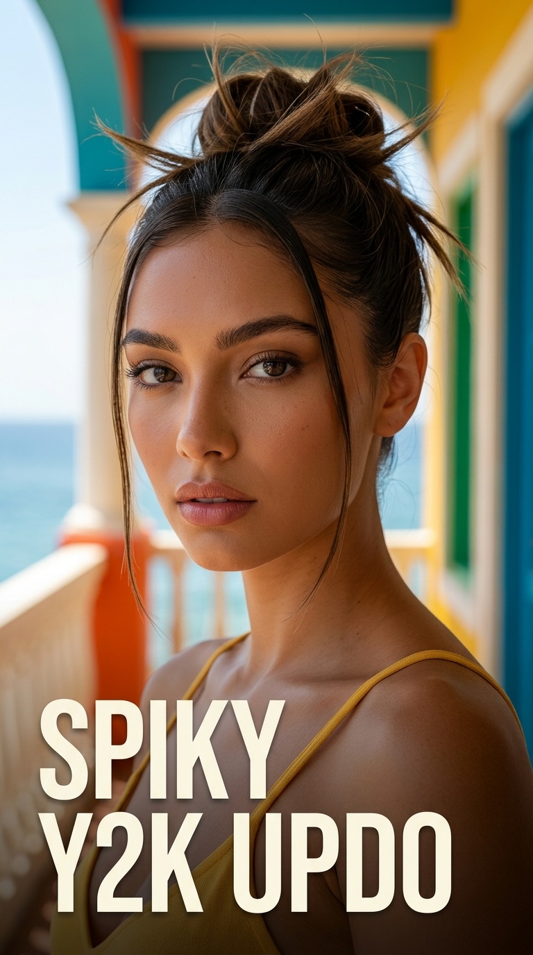 Spiky Y2K Updo