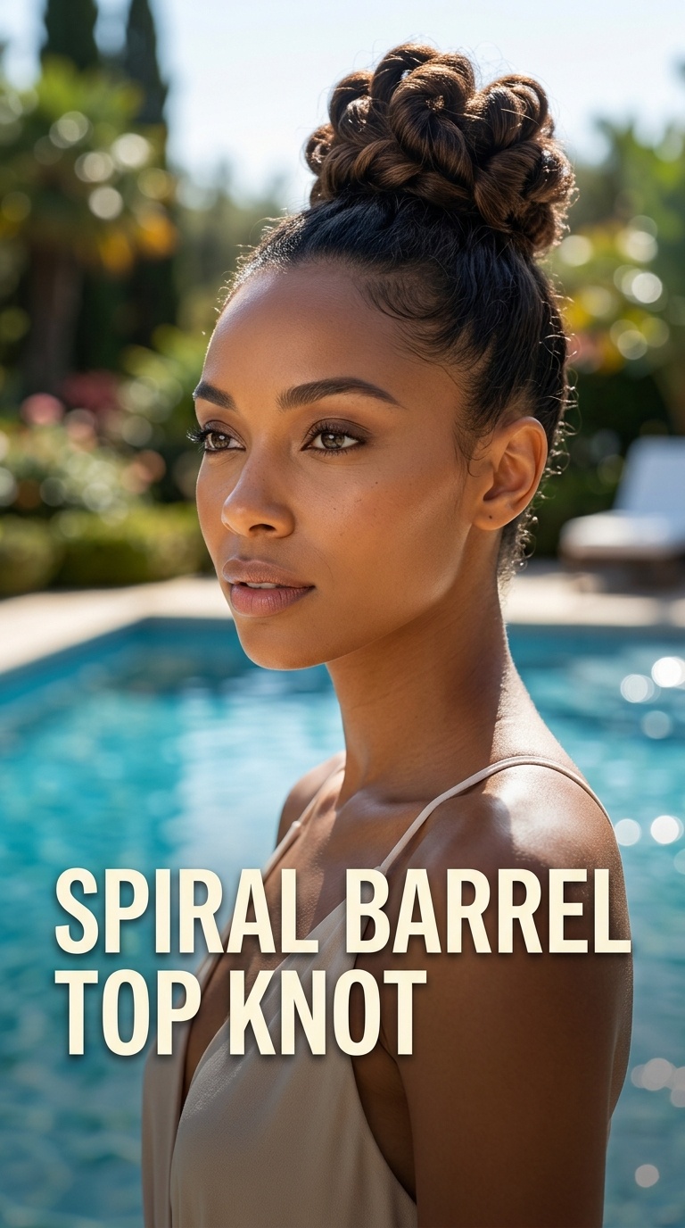 Spiral Barrel Top Knot