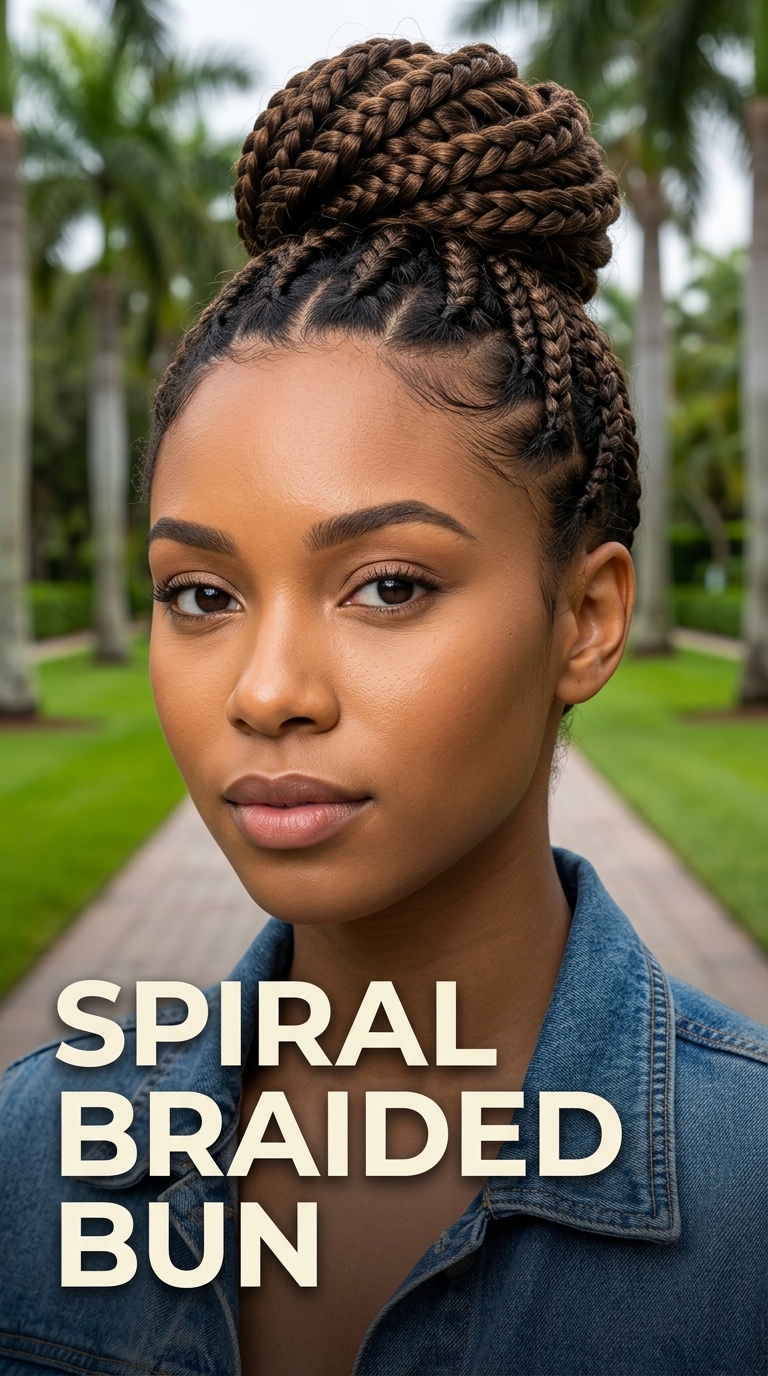 Spiral Braided Bun