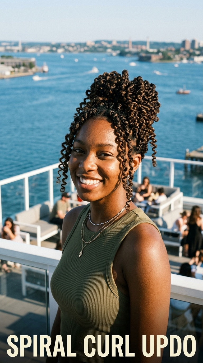 Spiral Curl Updo