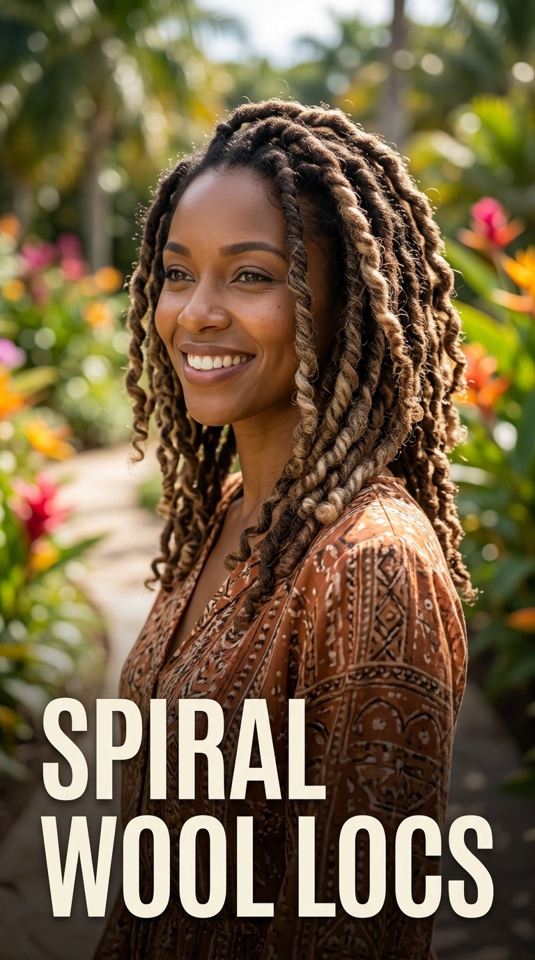 Spiral Wool Locs