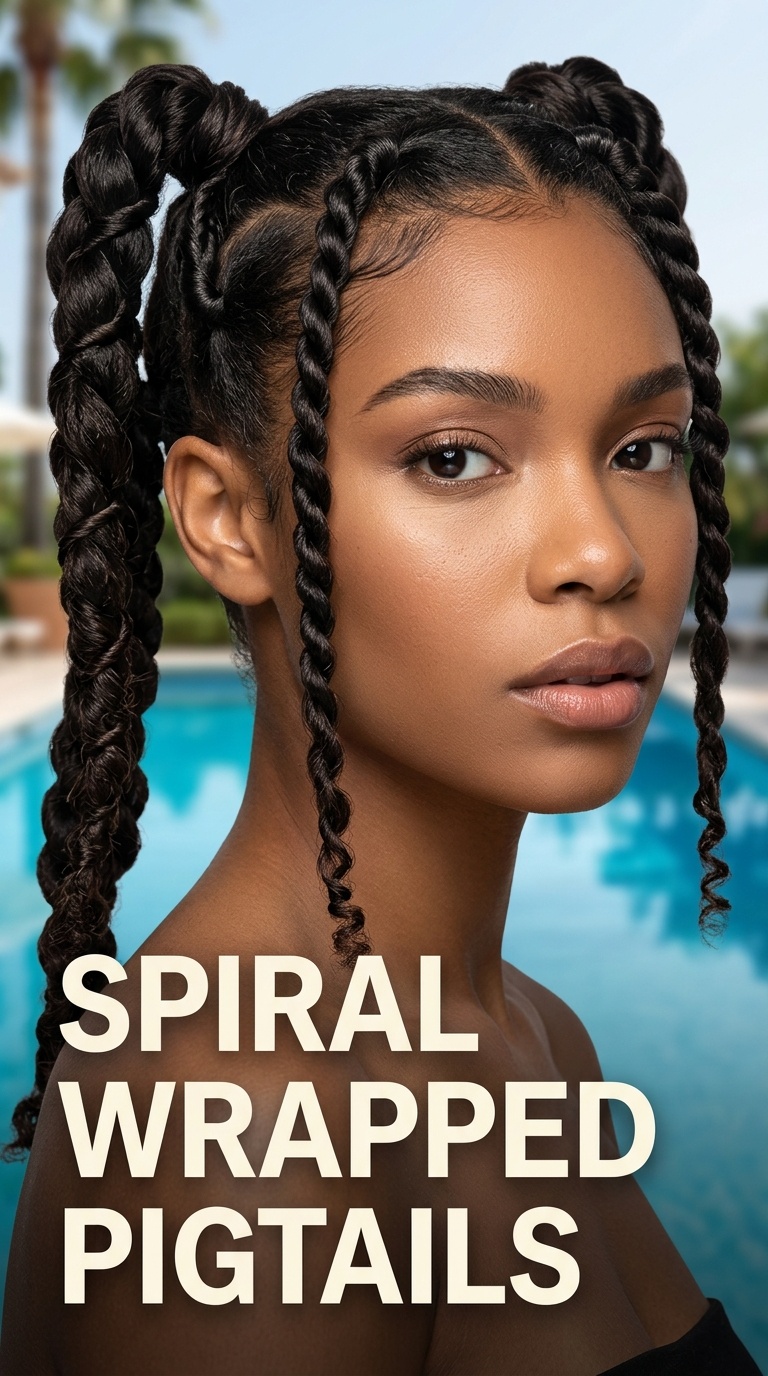Spiral Wrapped Pigtails