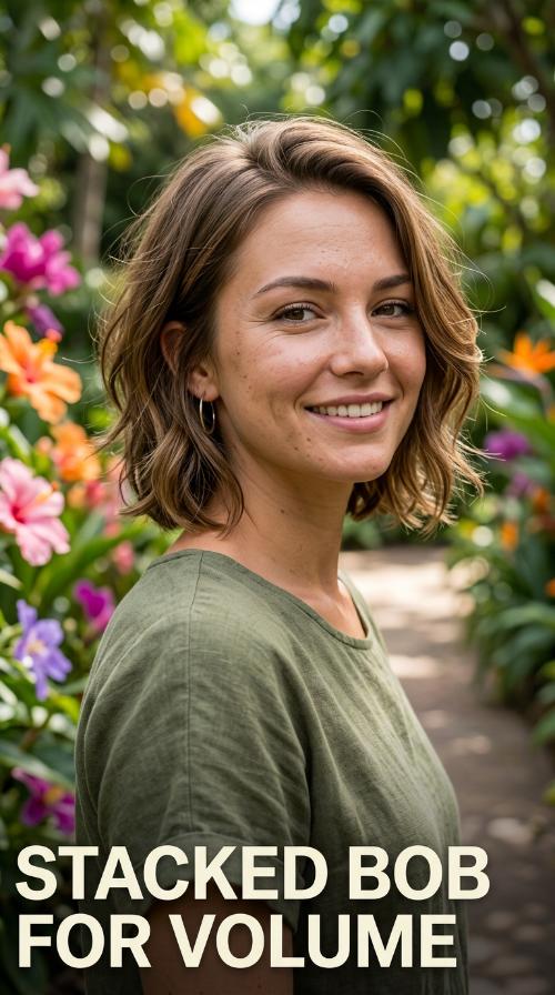Stacked Bob for Volume