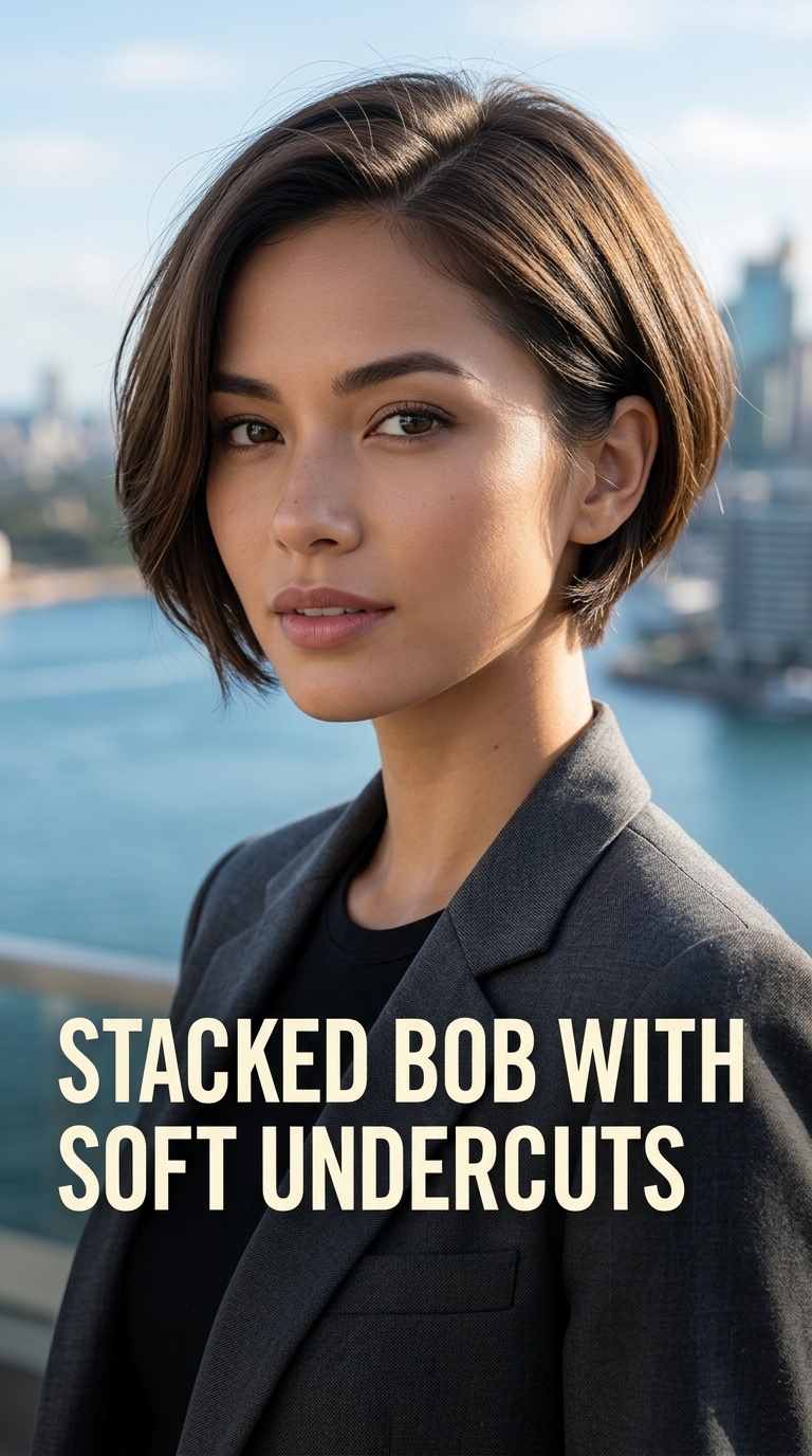 Stacked Bob with Soft Undercuts