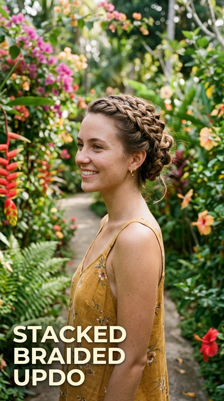 Stacked Braided Updo