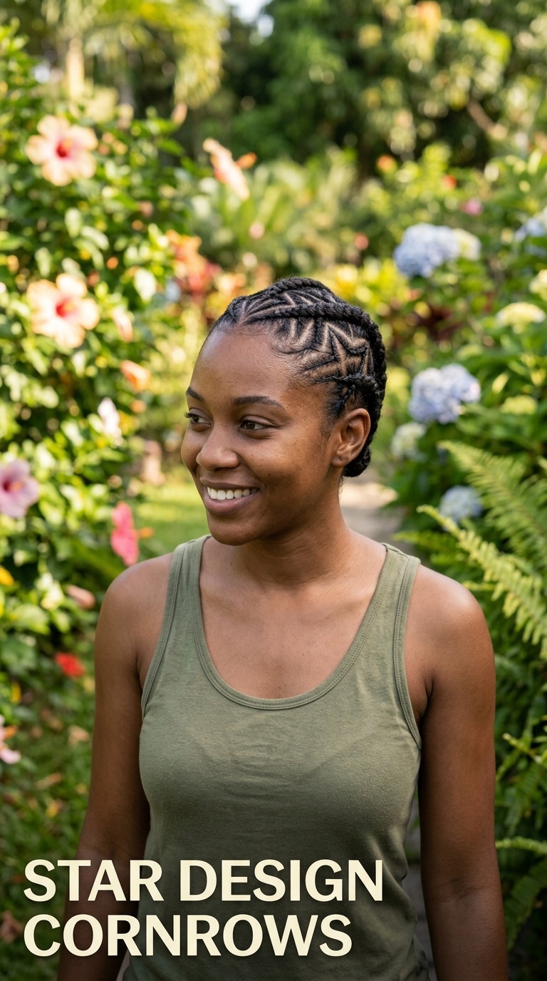 Star Design Cornrows