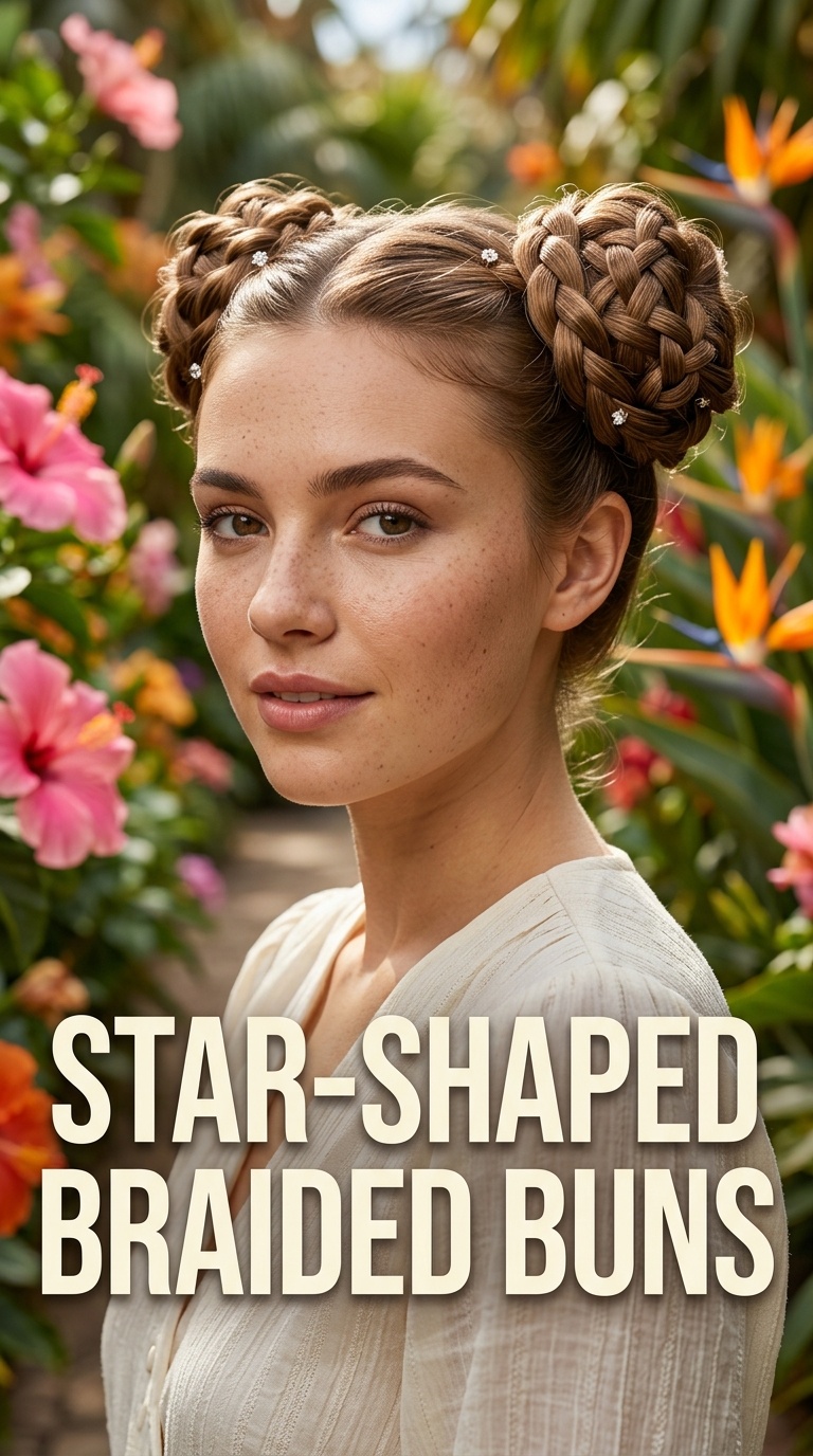 Star-Shaped Braided Buns