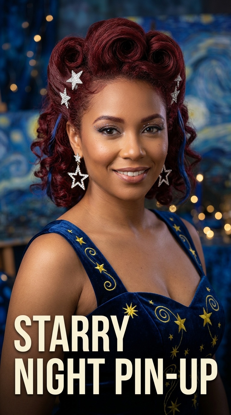 Starry Night Pin-Up