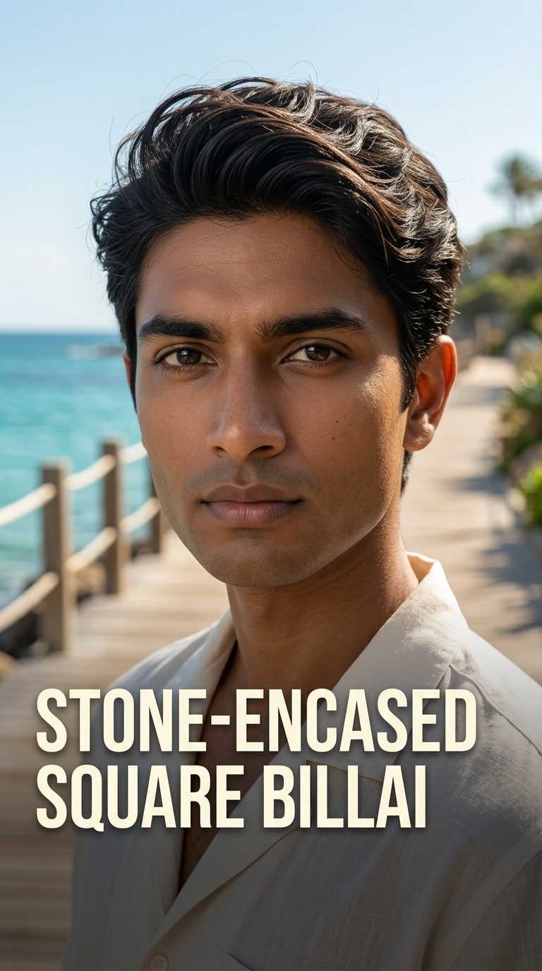 Stone-Encased Square Billai