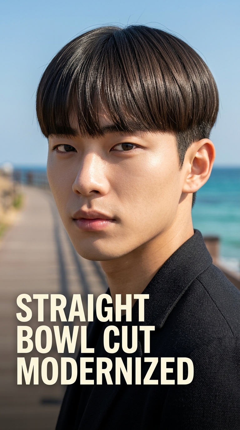Straight Bowl Cut Modernized