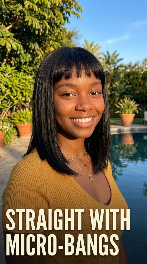 Straight with Micro-Bangs
