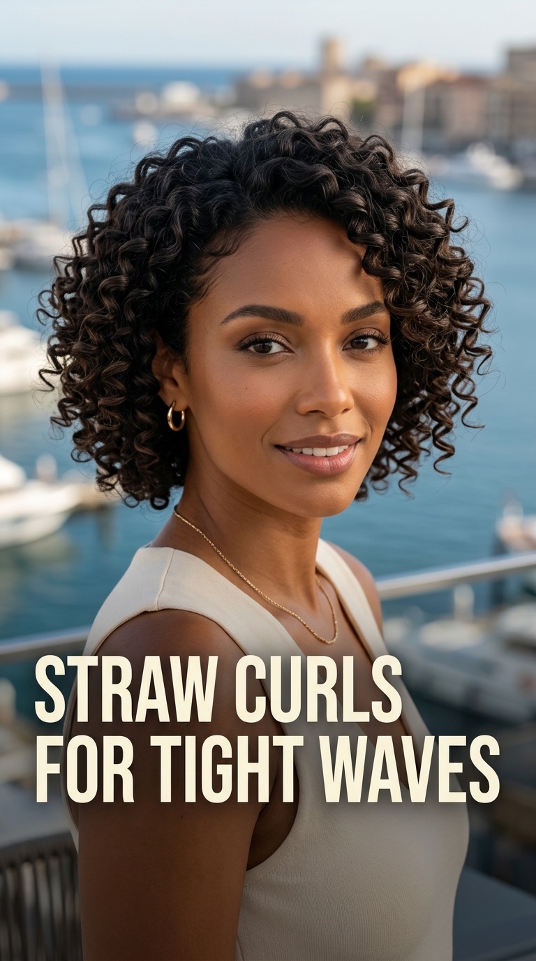 Straw Curls for Tight Waves