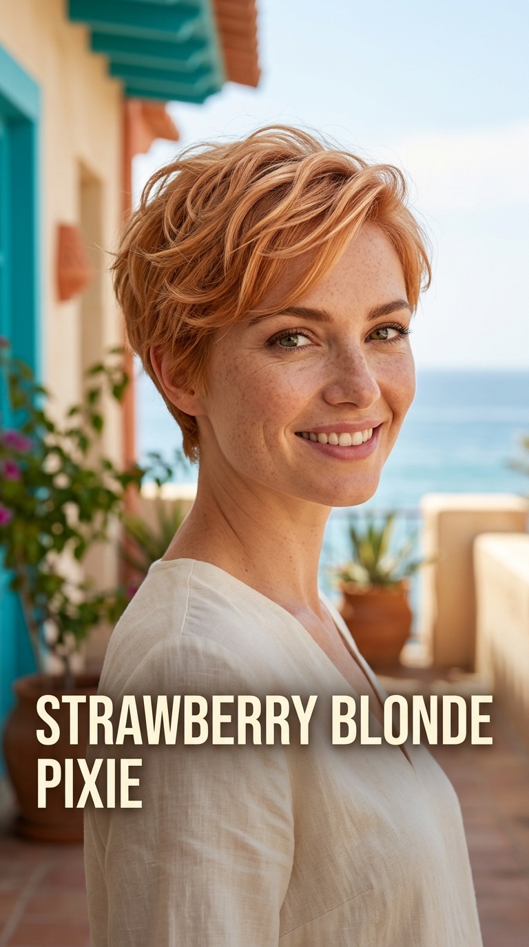 Strawberry Blonde Pixie