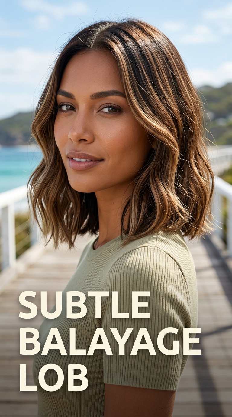 Subtle Balayage Lob