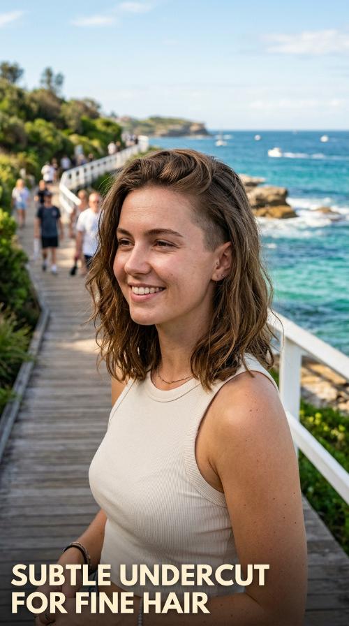 Subtle Undercut for Fine Hair