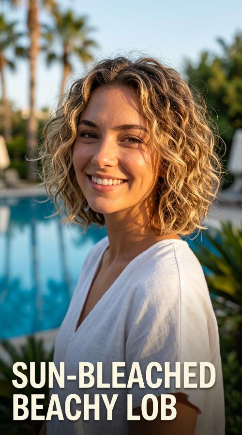 Sun-Bleached Beachy Lob