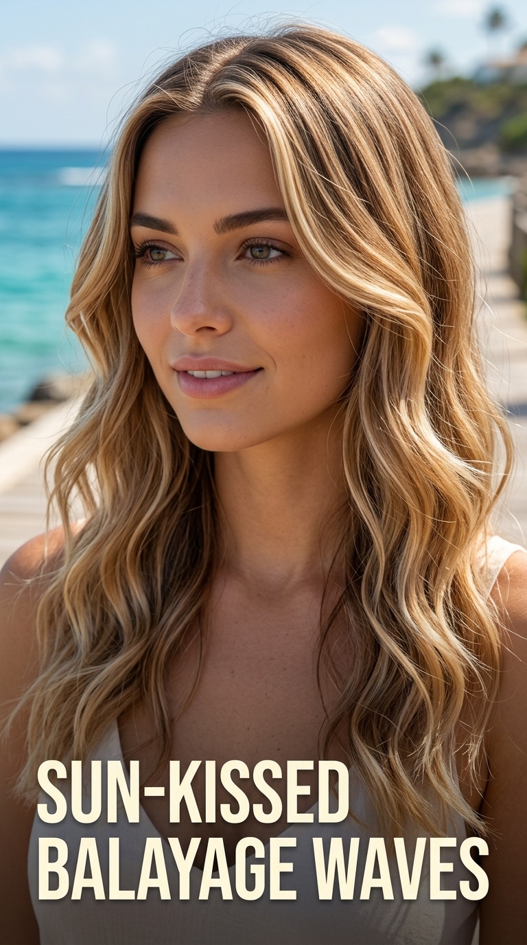 Sun-Kissed Balayage Waves