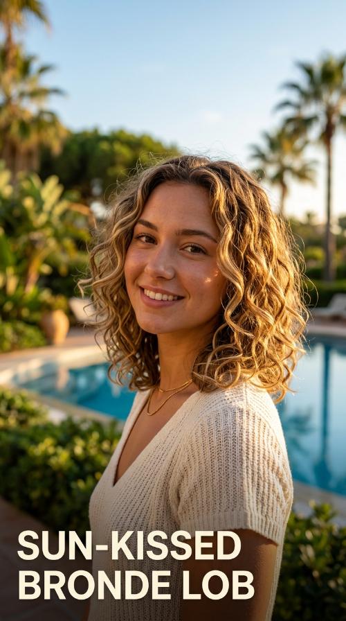 Sun-Kissed Bronde Lob