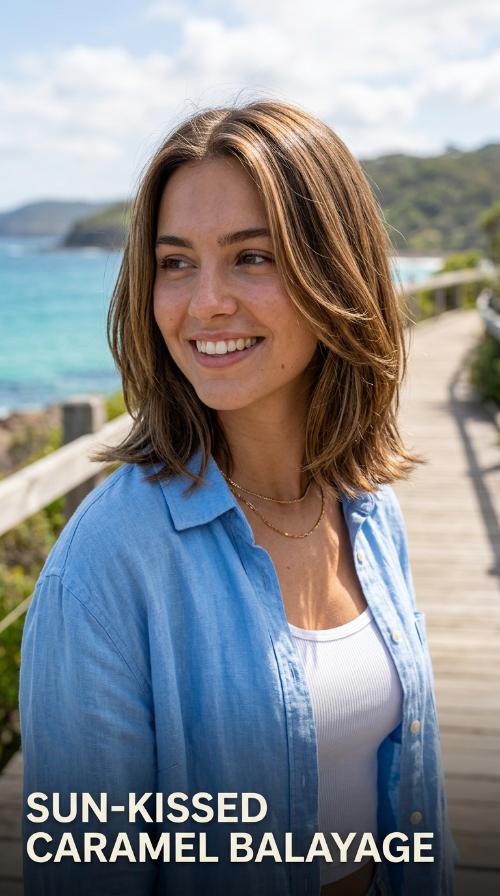 Sun-Kissed Caramel Balayage