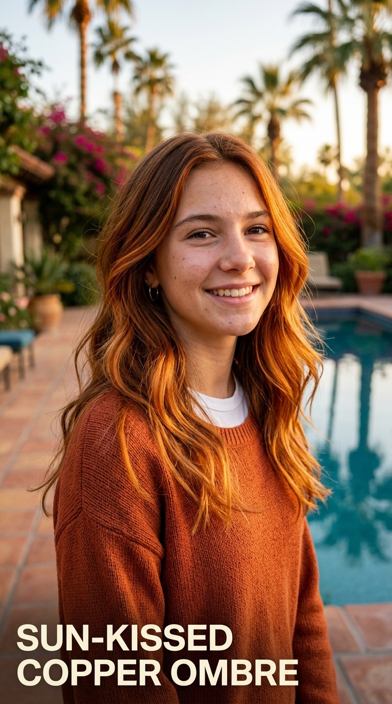 Sun-Kissed Copper Ombre