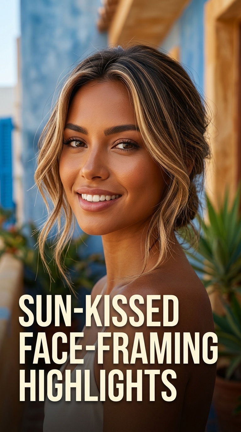 Sun-Kissed Face-Framing Highlights