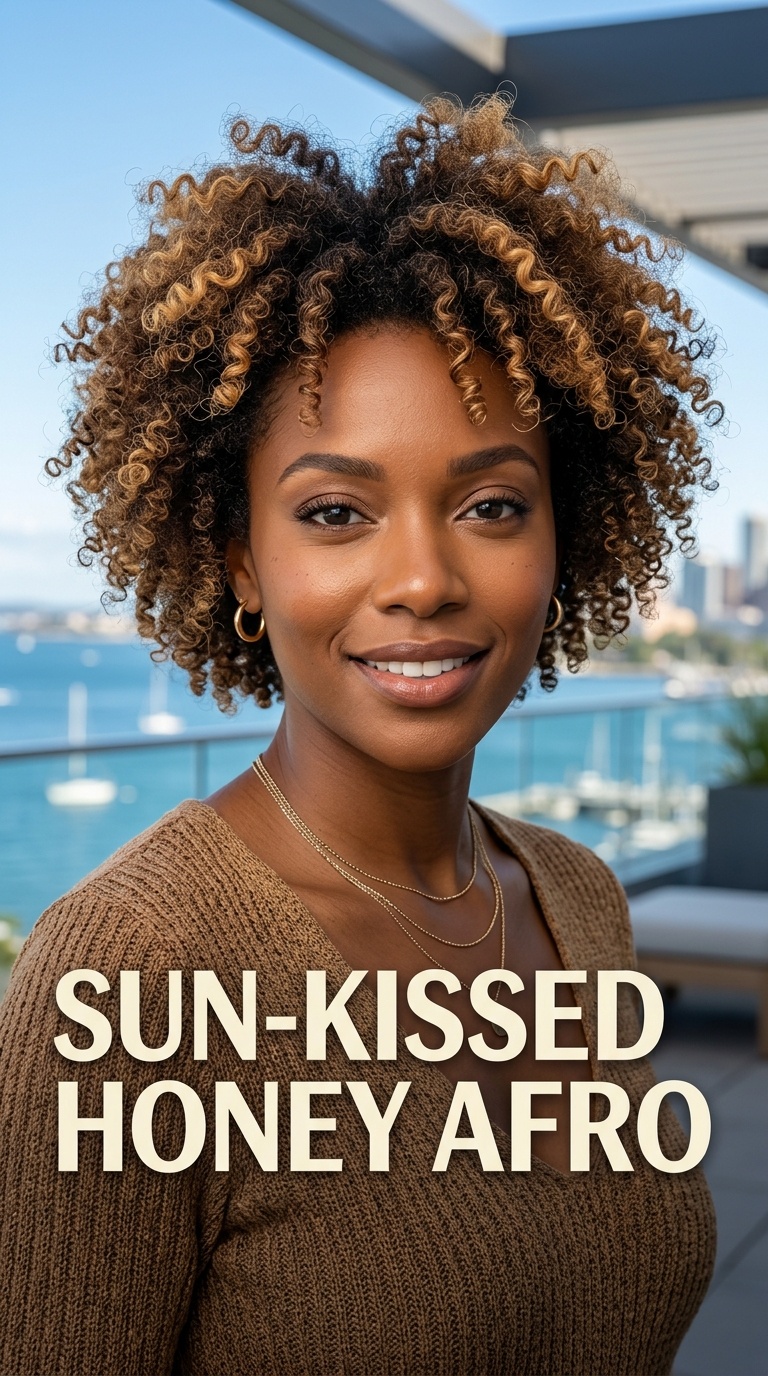 Sun-Kissed Honey Afro