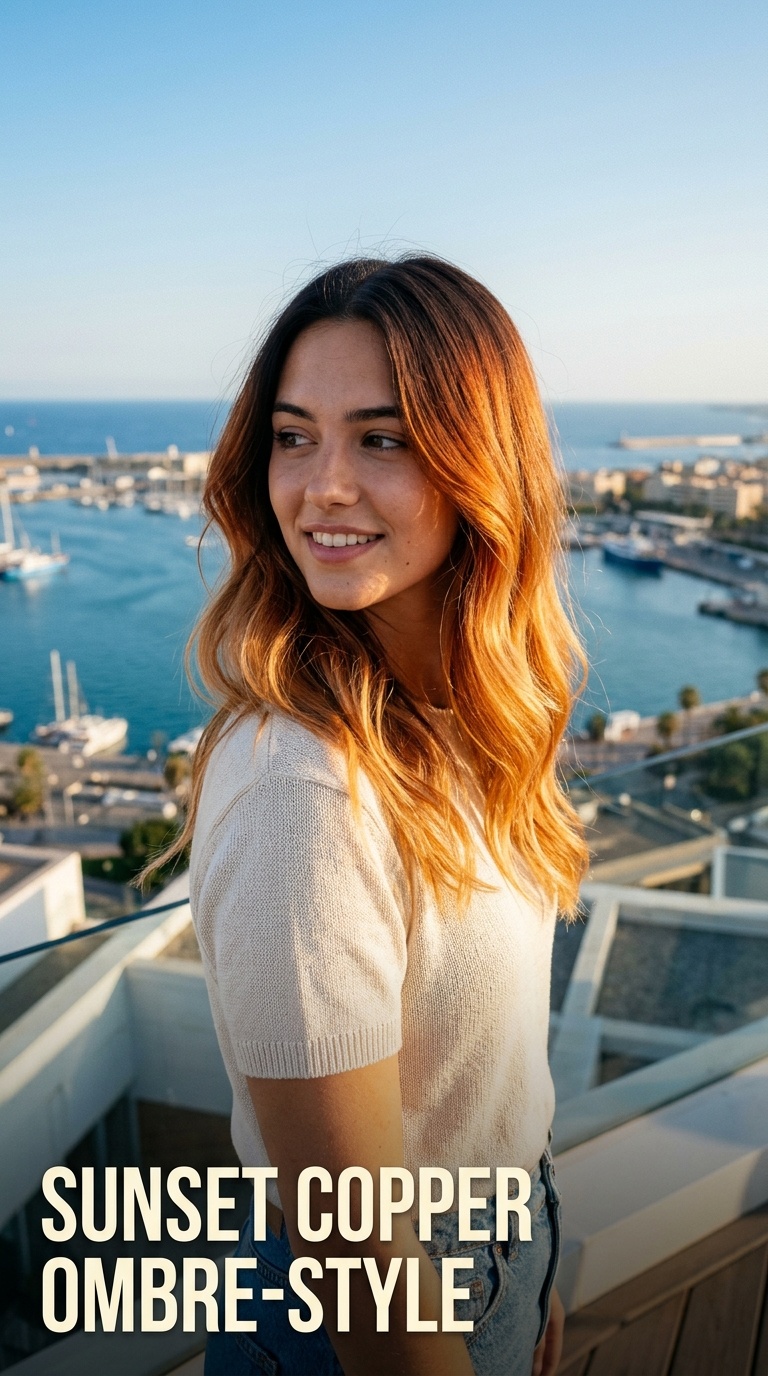 Sunset Copper Ombre-Style