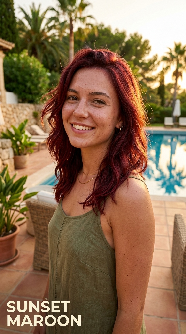 Sunset Maroon
