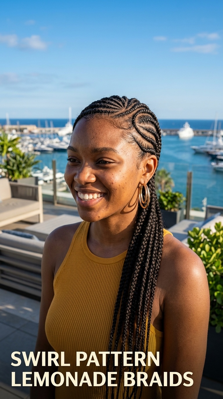 Swirl Pattern Lemonade Braids