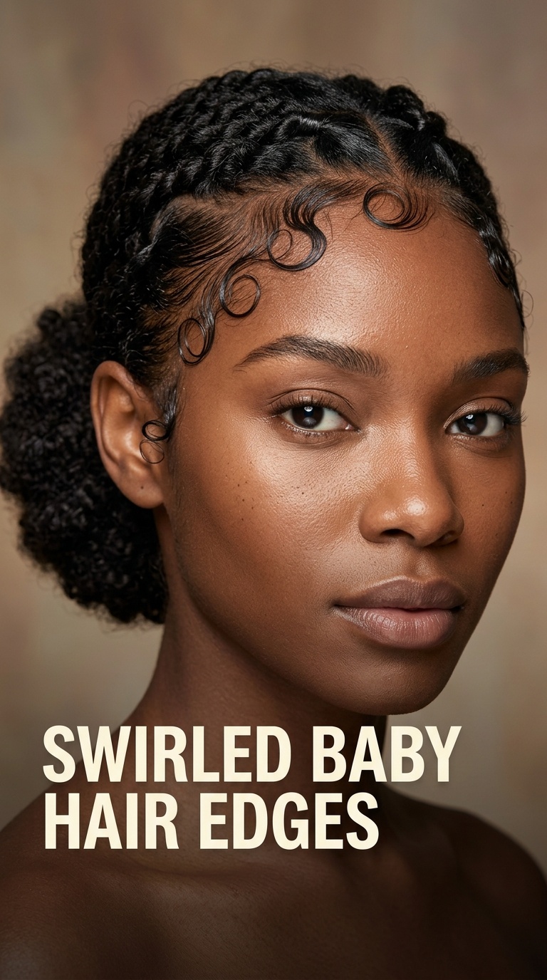Swirled Baby Hair Edges