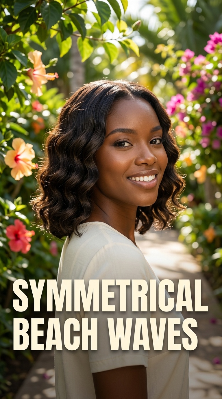 Symmetrical Beach Waves