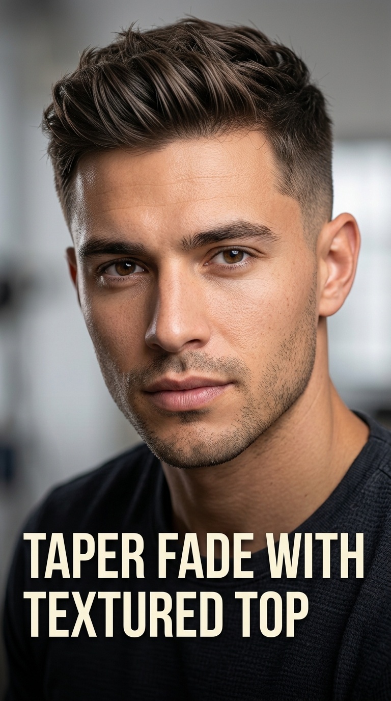 Taper Fade with Textured Top