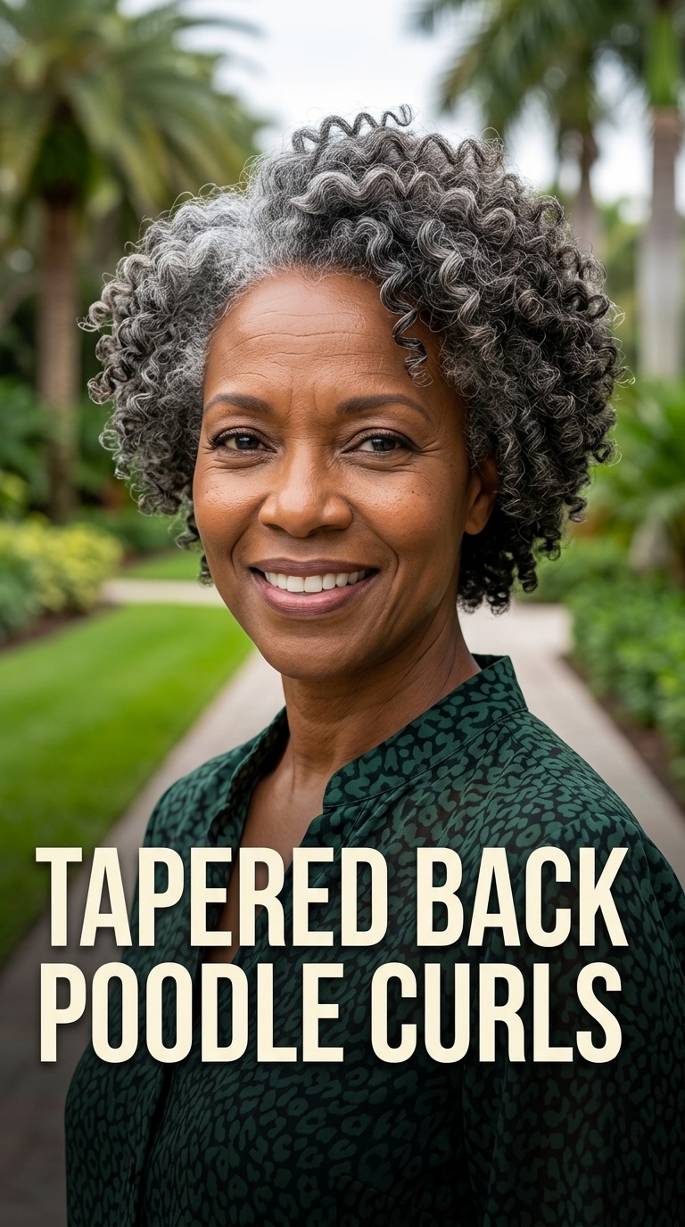 Tapered Back Poodle Curls