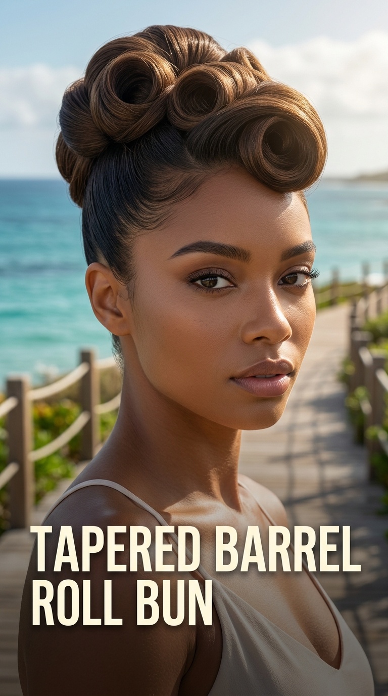 Tapered Barrel Roll Bun