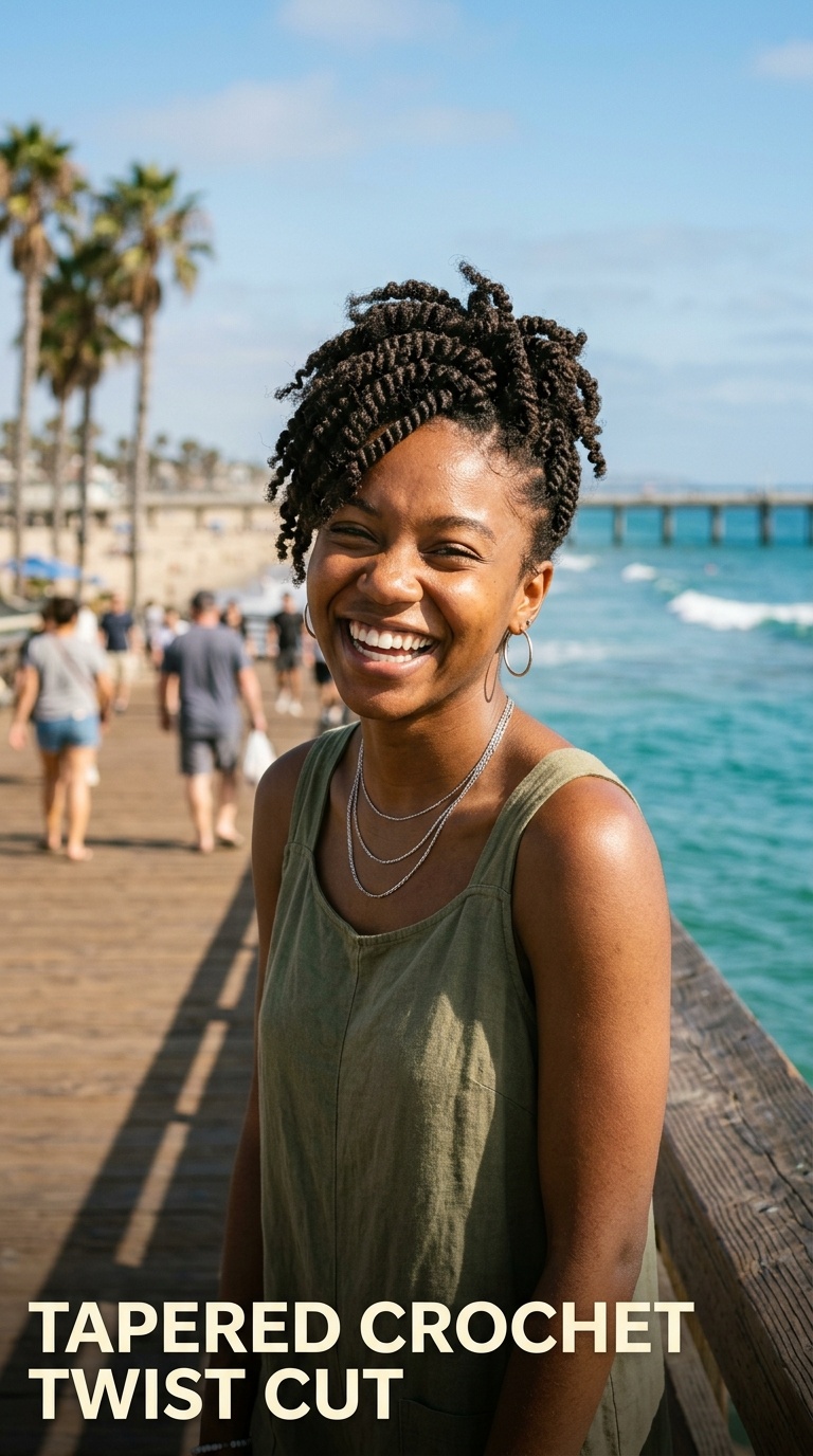 Tapered Crochet Twist Cut