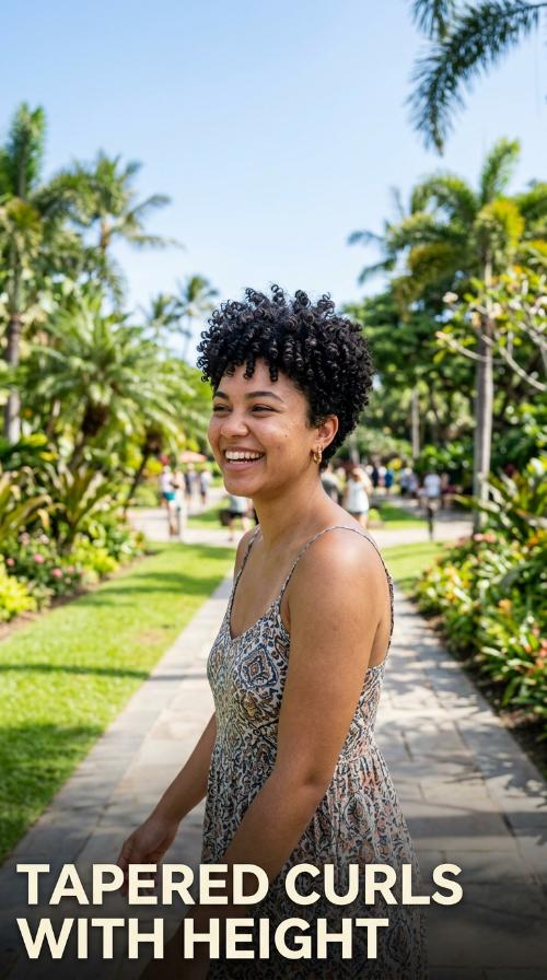 Tapered Curls with Height