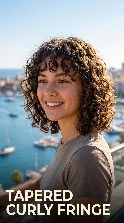 Tapered Curly Fringe
