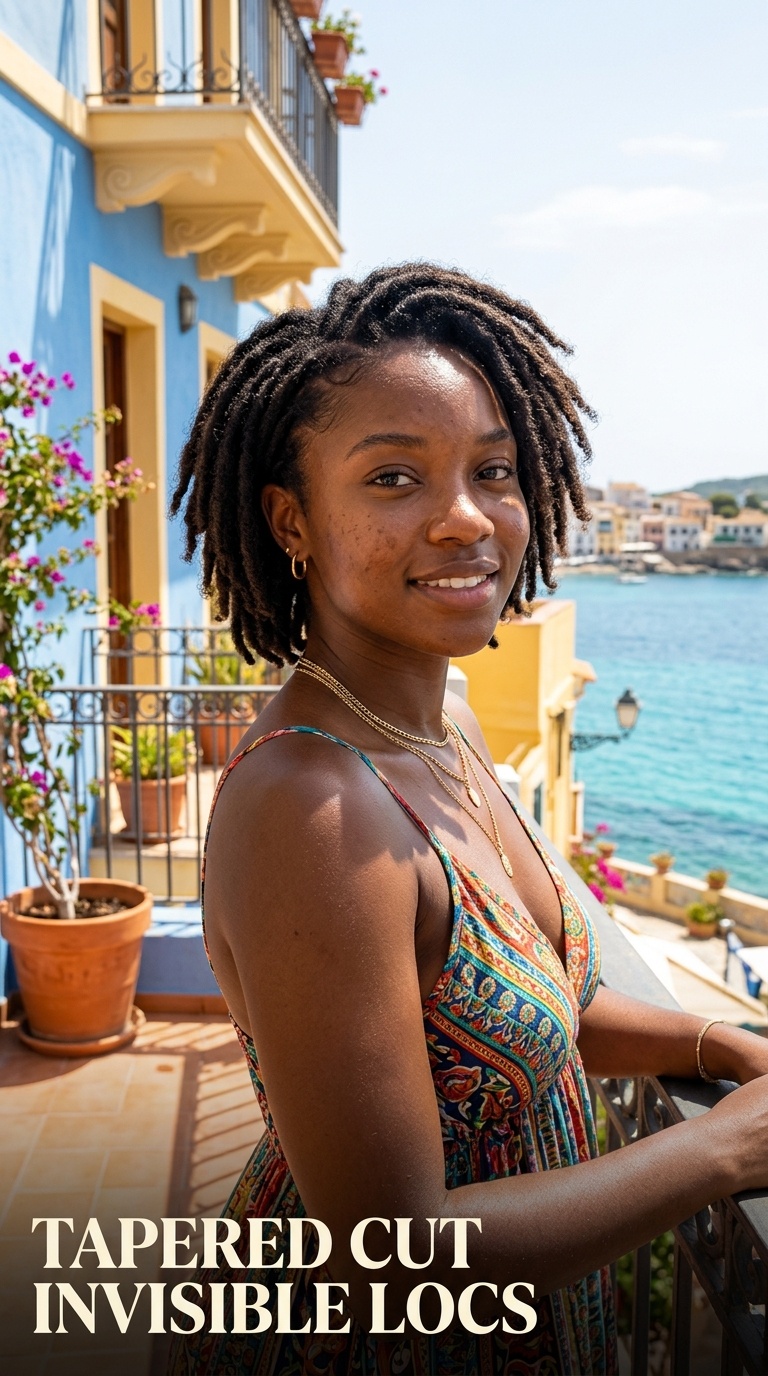 Tapered Cut Invisible Locs