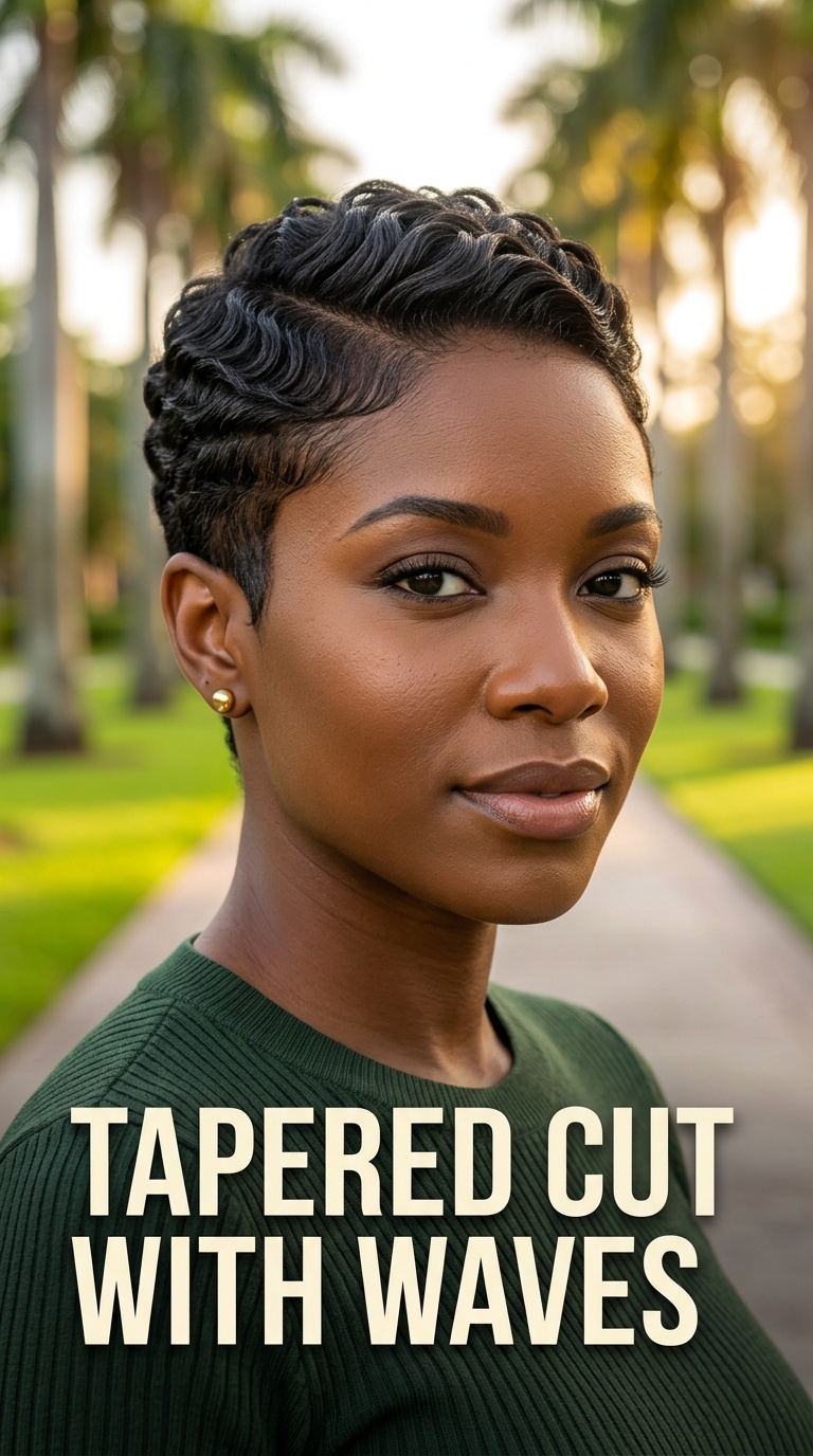 Tapered Cut with Waves