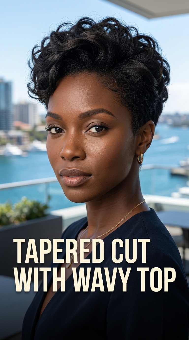 Tapered Cut with Wavy Top