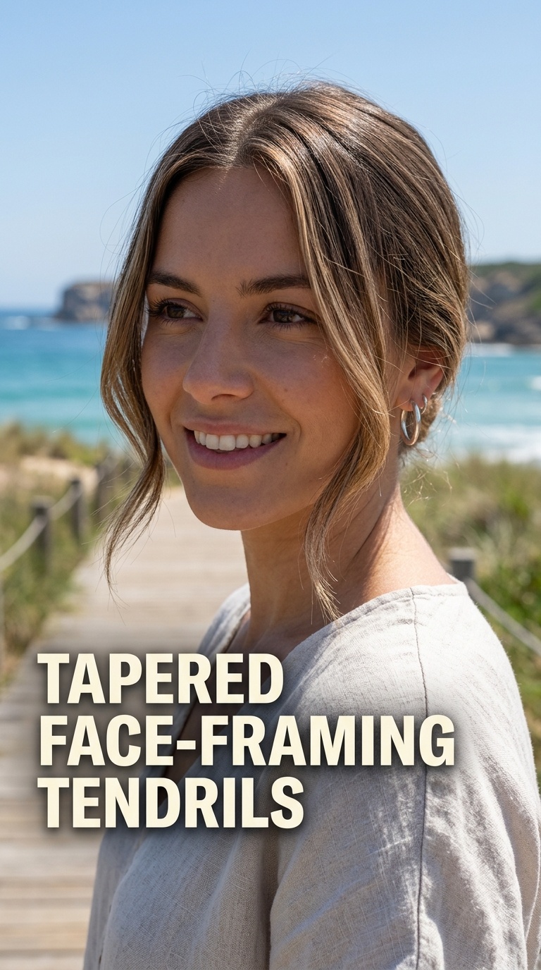 Tapered Face-Framing Tendrils