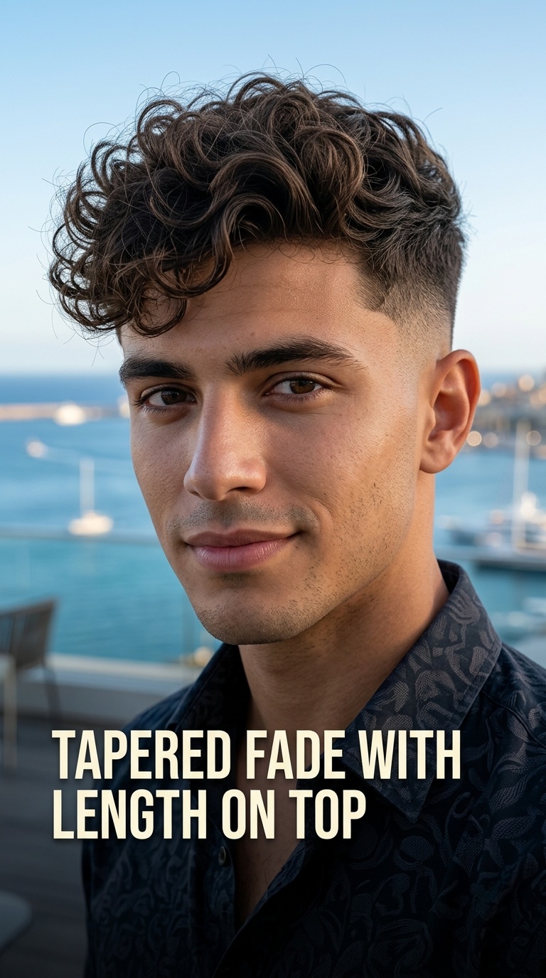 Tapered Fade with Length on Top