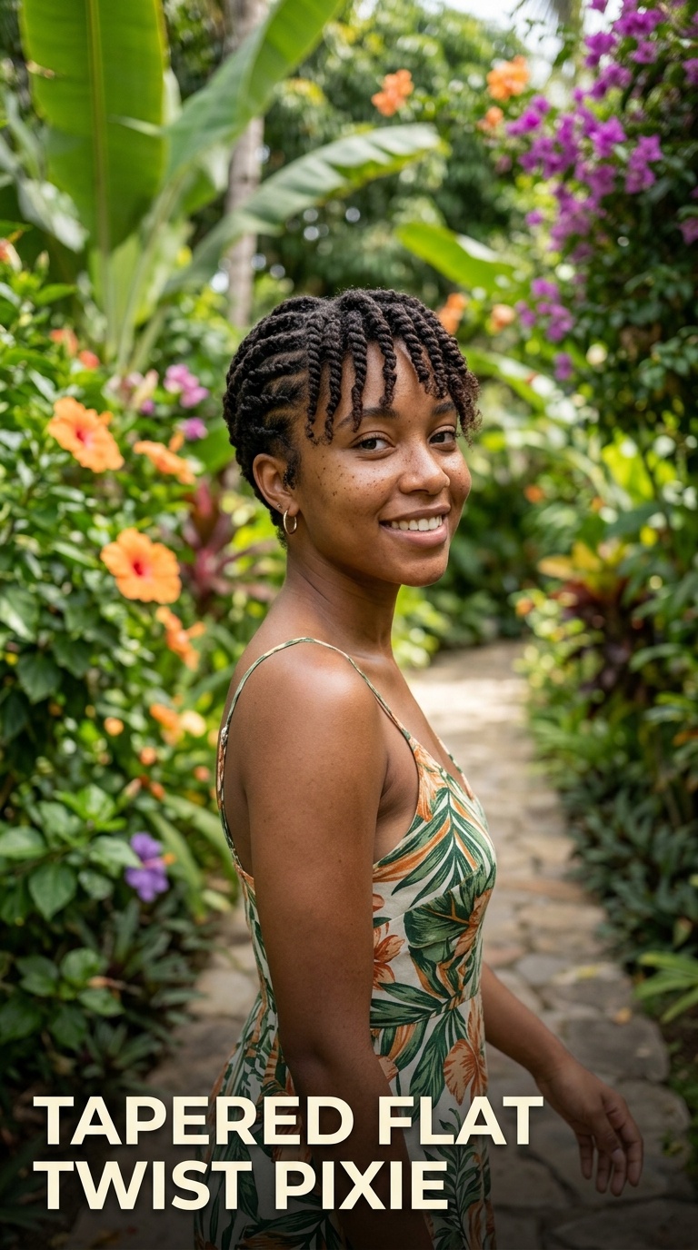 Tapered Flat Twist Pixie