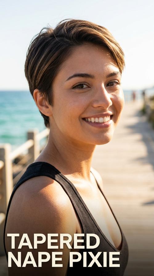 Tapered Nape Pixie