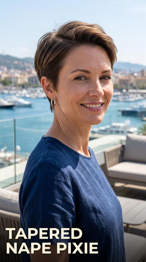 Tapered Nape Pixie