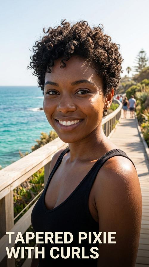 Tapered Pixie with Curls