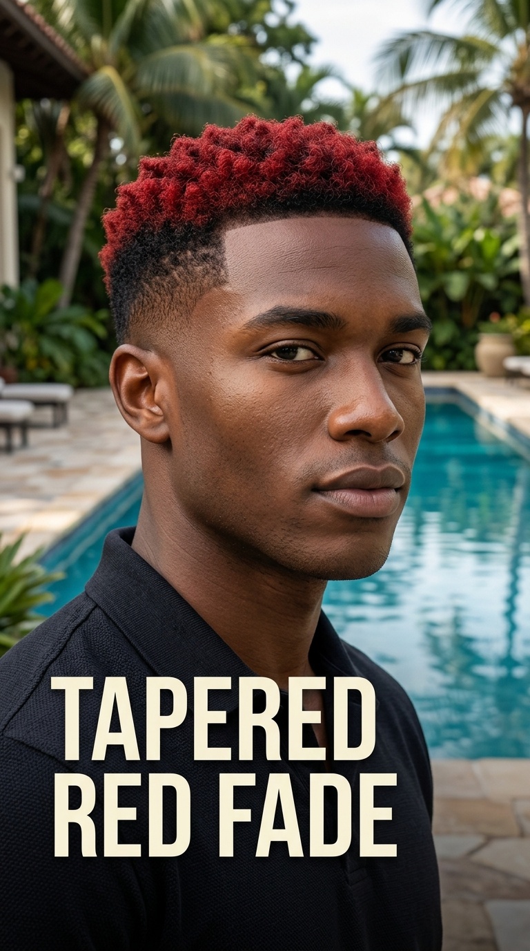 Tapered Red Fade